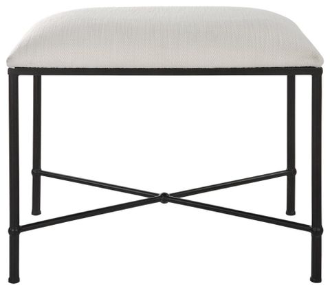 Uttermost Avenham Small Black Framed Bench 23680 - Transitional ... in Bringing Sophistication Home with the Uttermost Avenham Bench